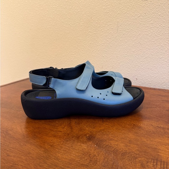 Wolky Blue and Black Sandals Women’s  Size EU 42 US 11 - Picture 1 of 5